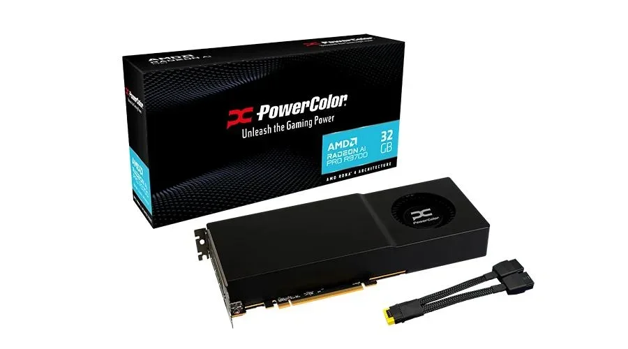 PowerColor AI PRO R9700 32GB GDDR6 Graphics Card